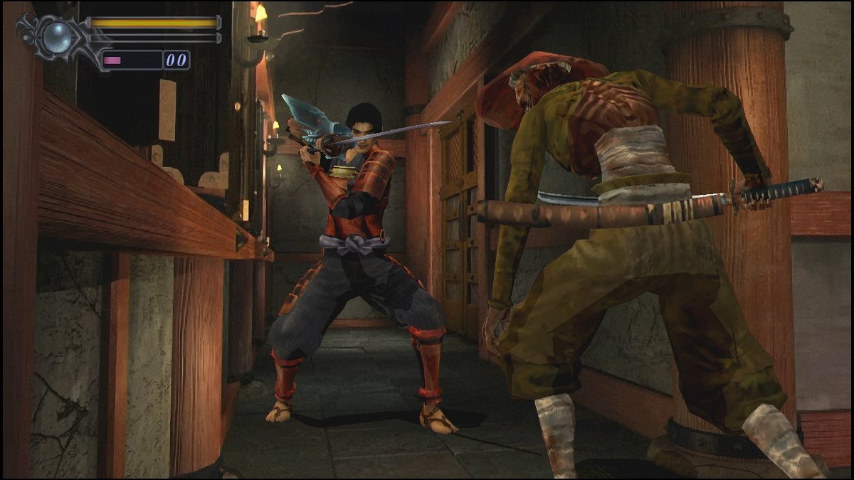 Un'immagine di gioco dalla rimasterizzazione di Onimusha: Warlords