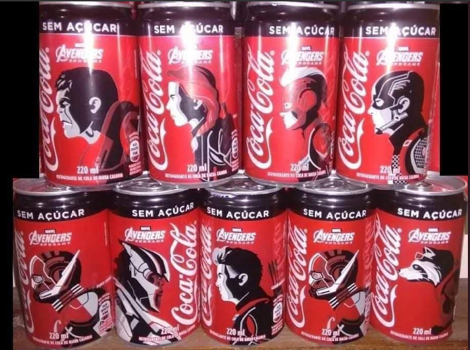 Le lattine di Coca-Cola brasiliane di Avengers: Endgame