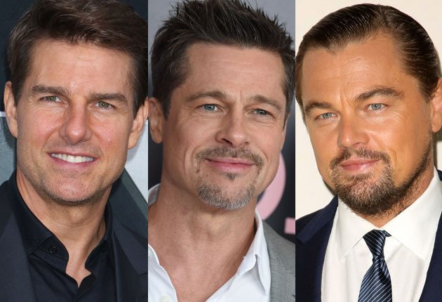 Tom Cruise, Brad Pitt e Leonardo DiCaprio