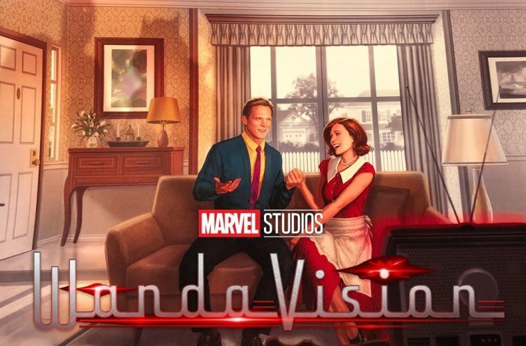 Il poster ufficiale della serie WandaVision, in arrivo su Disney+