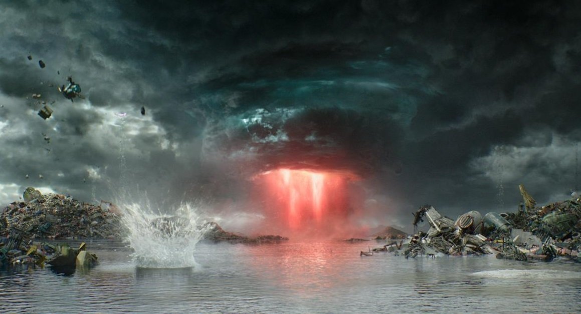 Una immagine del film che mostra l'Ano del Diavolo nel film Thor: Ragnarok