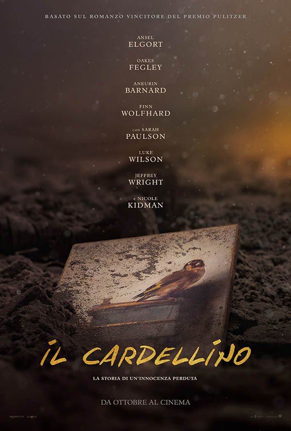 Il poster de Il Cardellino, film tratto dall'omonimo romanzo di Donna Tartt