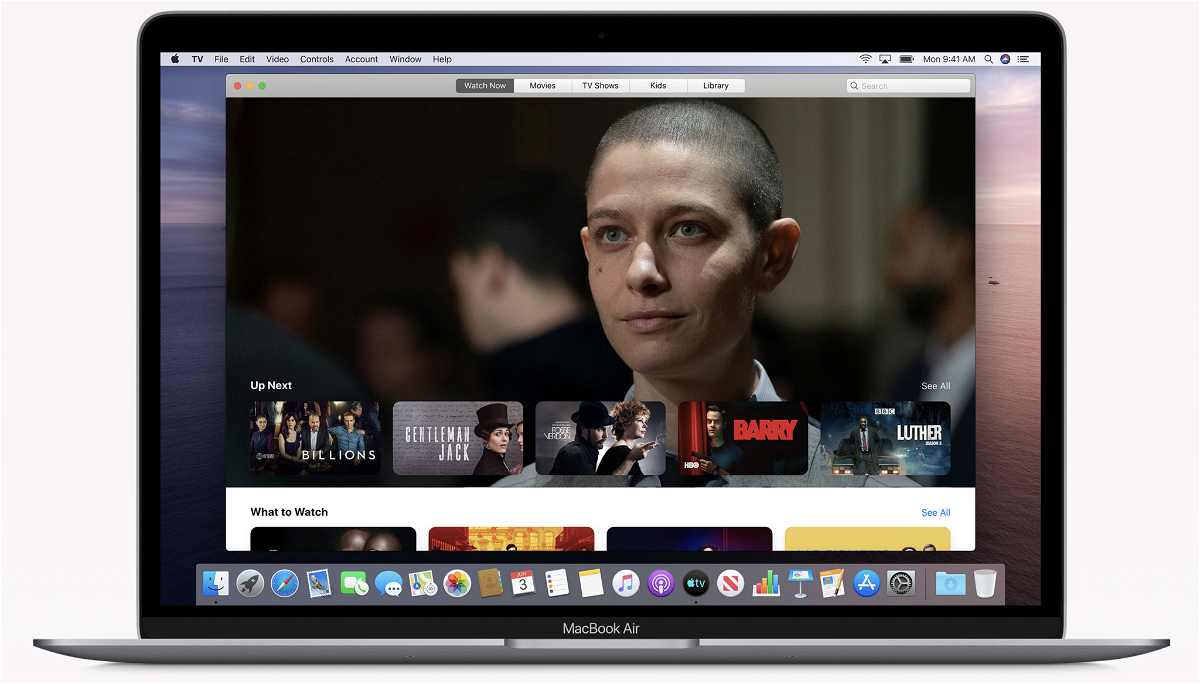 Immagine stampa della nuova applicazione Apple TV di macOS Catalina