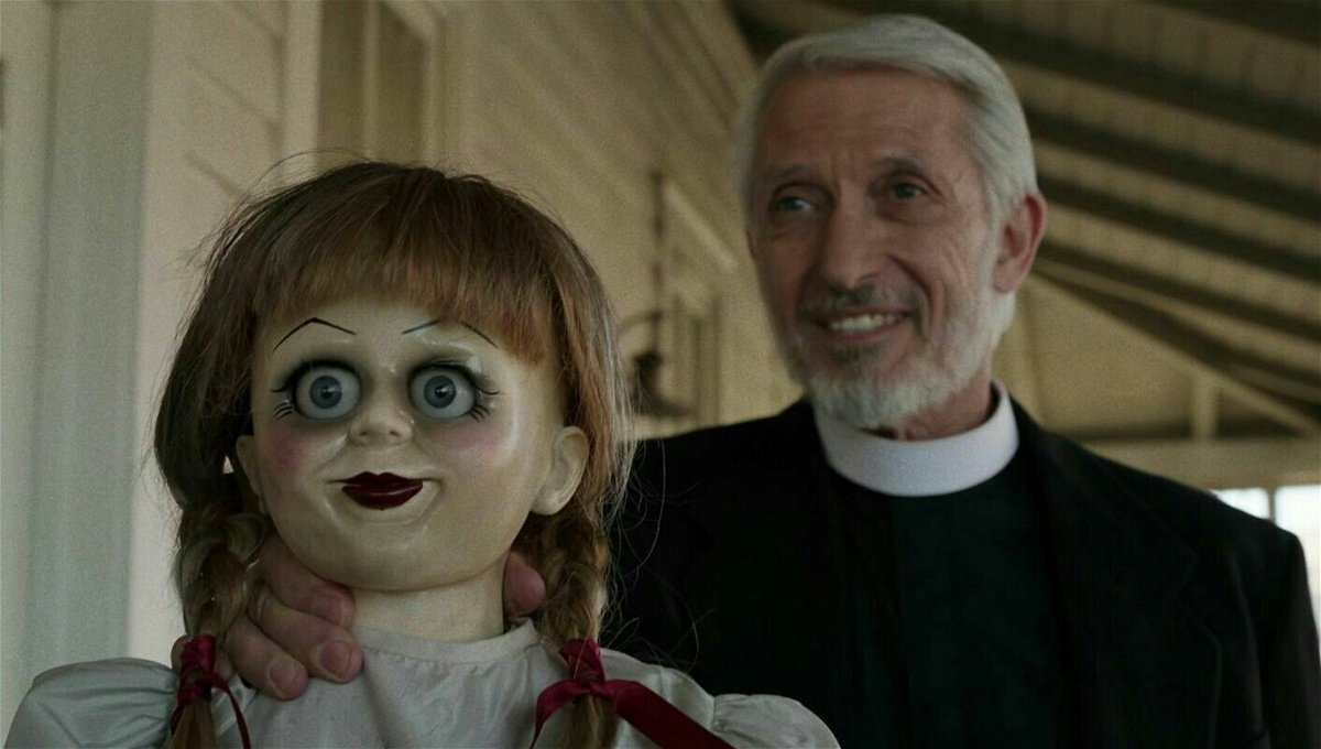 La bambola in una delle scene finali di Annabelle: Creation