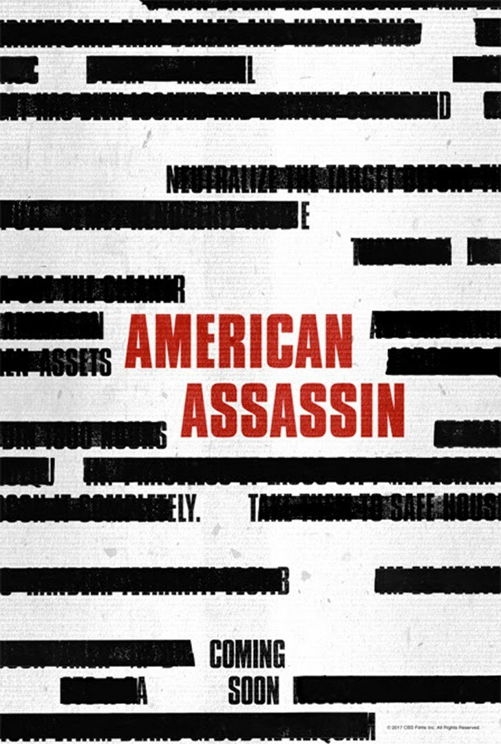 Poster americano del film con Dylan O'Brien American Assassin