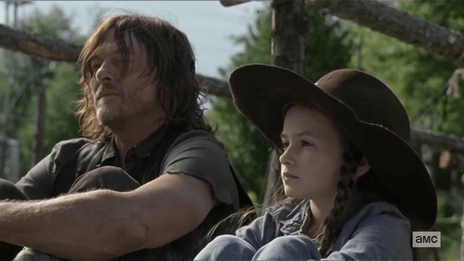 The Walking Dead 9x14, Daryl parla con Judith