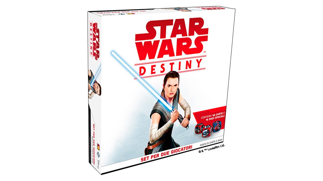 Un nuovo set del famoso gioco di carte e dadi Star Wars: Destiny celebra l'uscita del nuovo film della saga in uscita a dicembre