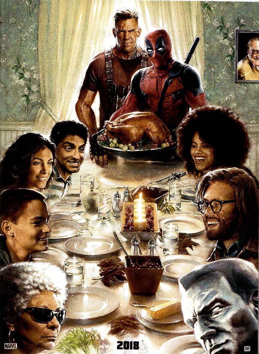 Clicca per vedere l'immagine originale Il poster promozionale di Deadpool 2