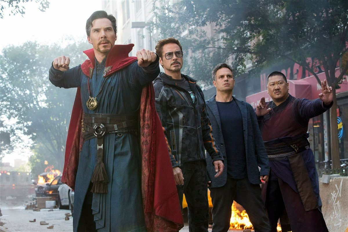 I supereroi Marvel in una scena del film Avengers: Infinity War