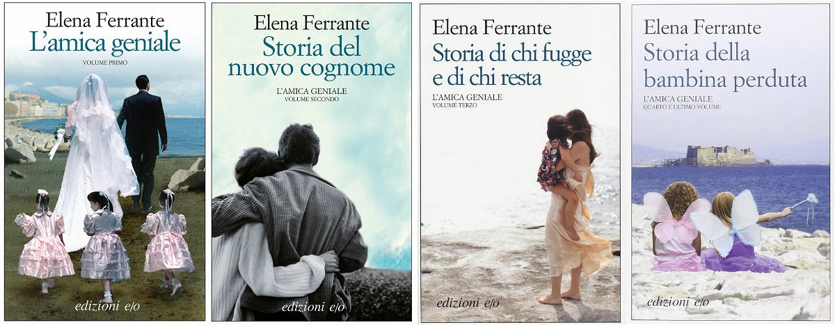 I 4 romanzi che compongono il ciclo de L'Amica Geniale di Elena Ferrante