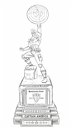 Copertina di Una patriottica statua di bronzo festeggia i 75 anni di Capitan America