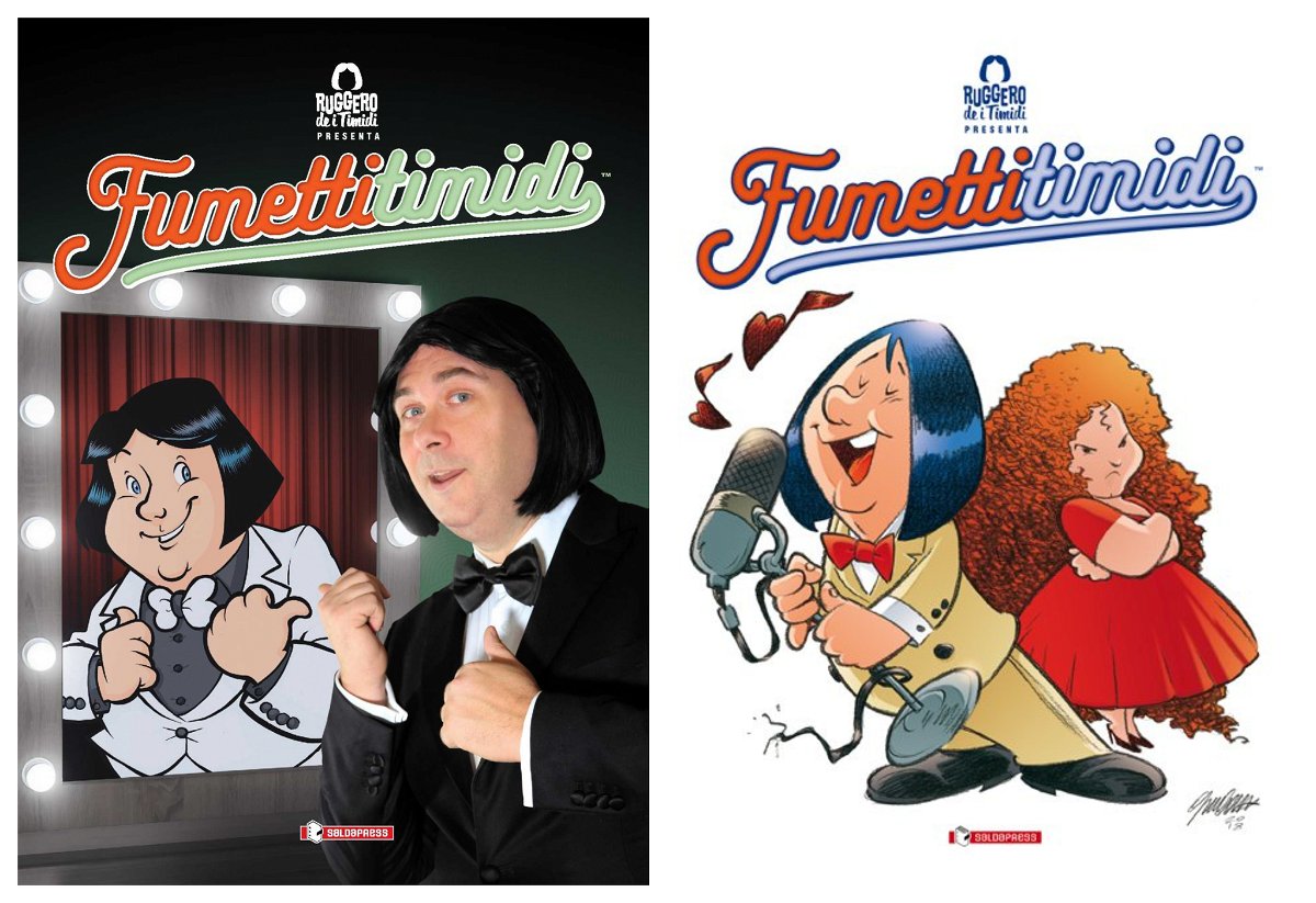 Le due versioni del primo volume di Fumetti Timidi
