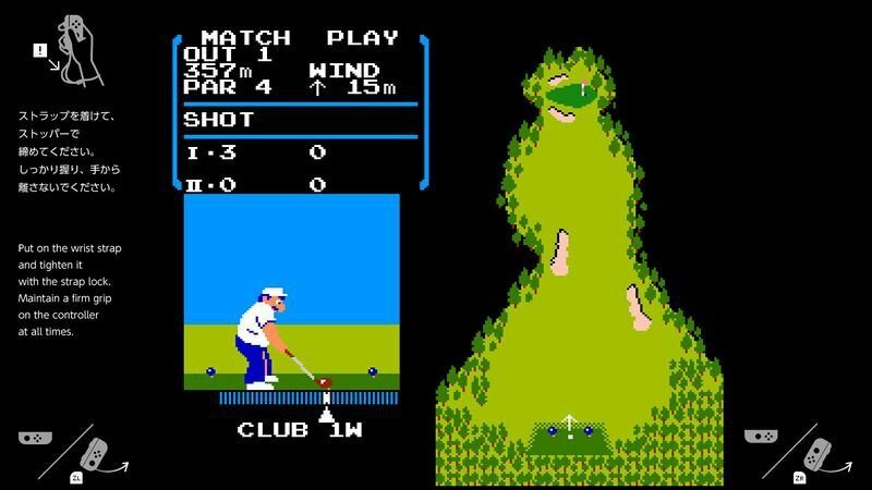 Golf ad 8-bit rivive su Switch