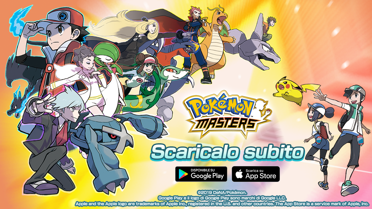L'immagine promozionale per il lancio di Pokémon Masters