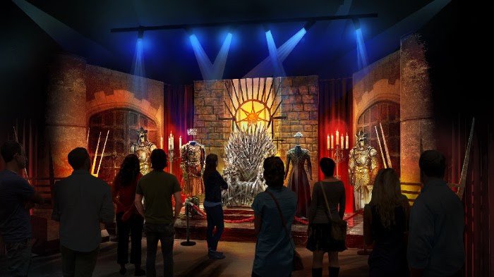 La sala del trono in Game of Thrones: Exhibition Tour