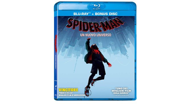  Spider-Man: Un nuovo universo in formato blu-ray con disco bonus