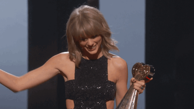 Una Taylor Swift particolarmente felice!