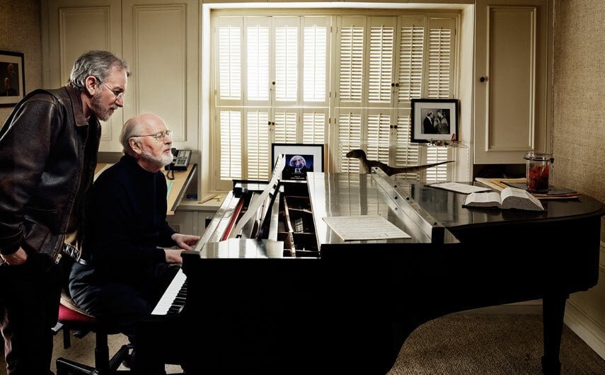John Williams e Steven Spielberg in un'immagine di repertorio
