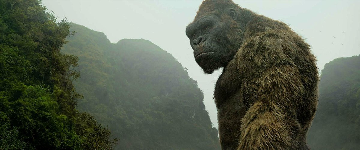 King Kong in una scena del film Kong: Skull Island