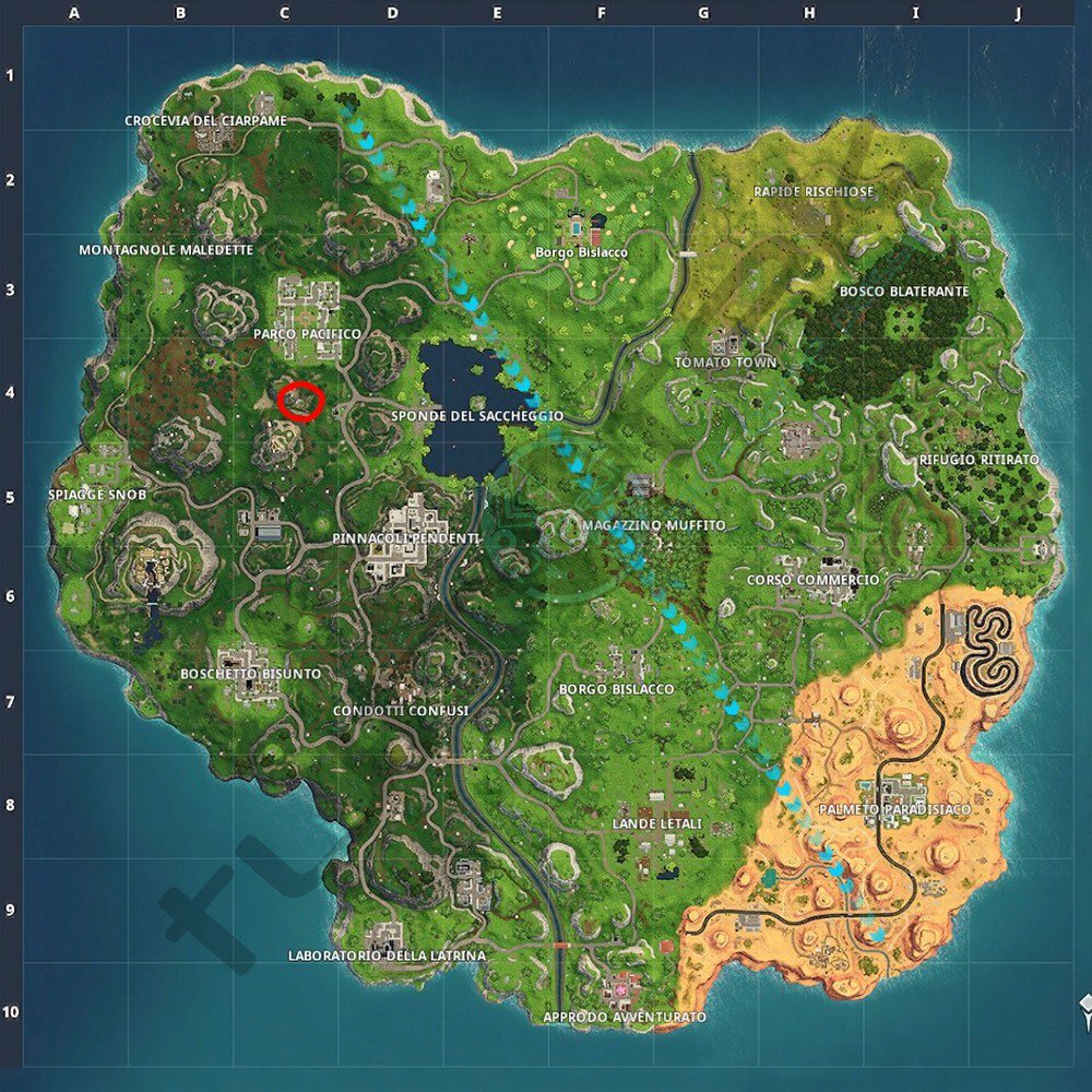 Clicca per vedere l'immagine originale La nuova Caccia al Tesoro di Fortnite: Stagione 5