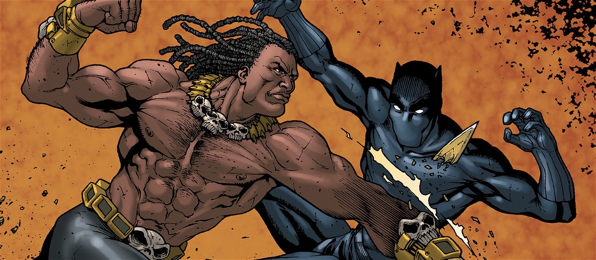 Killmonger sfida Black Panther in una illustrazione per un albo Marvel