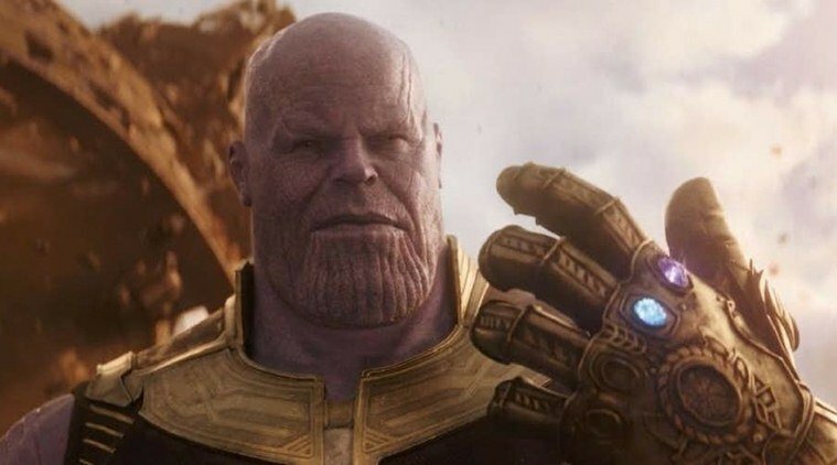 Thanos in una sequenza di Avengers: Infinity War