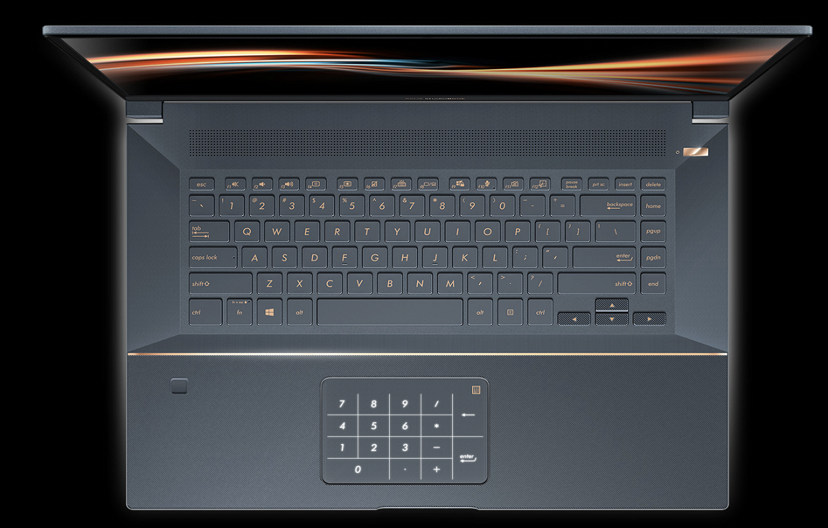 Immagine stampa che mostra il NumberPad del SuperBook S di ASUS