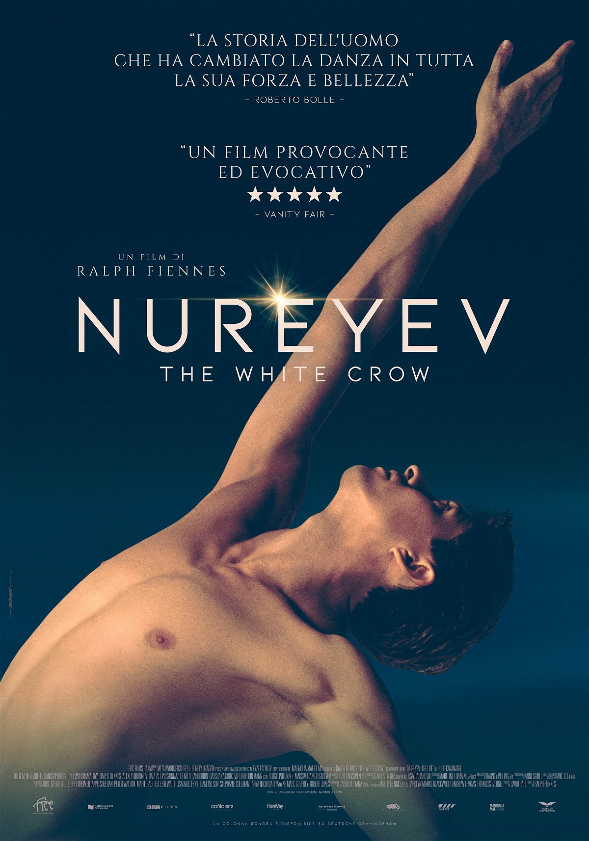 Il poster del film di Ralph Fiennes, Nureyev – The White Crow