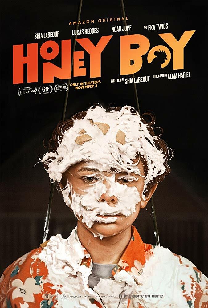Noah Jupe nel poster ufficiale di Honey Boy