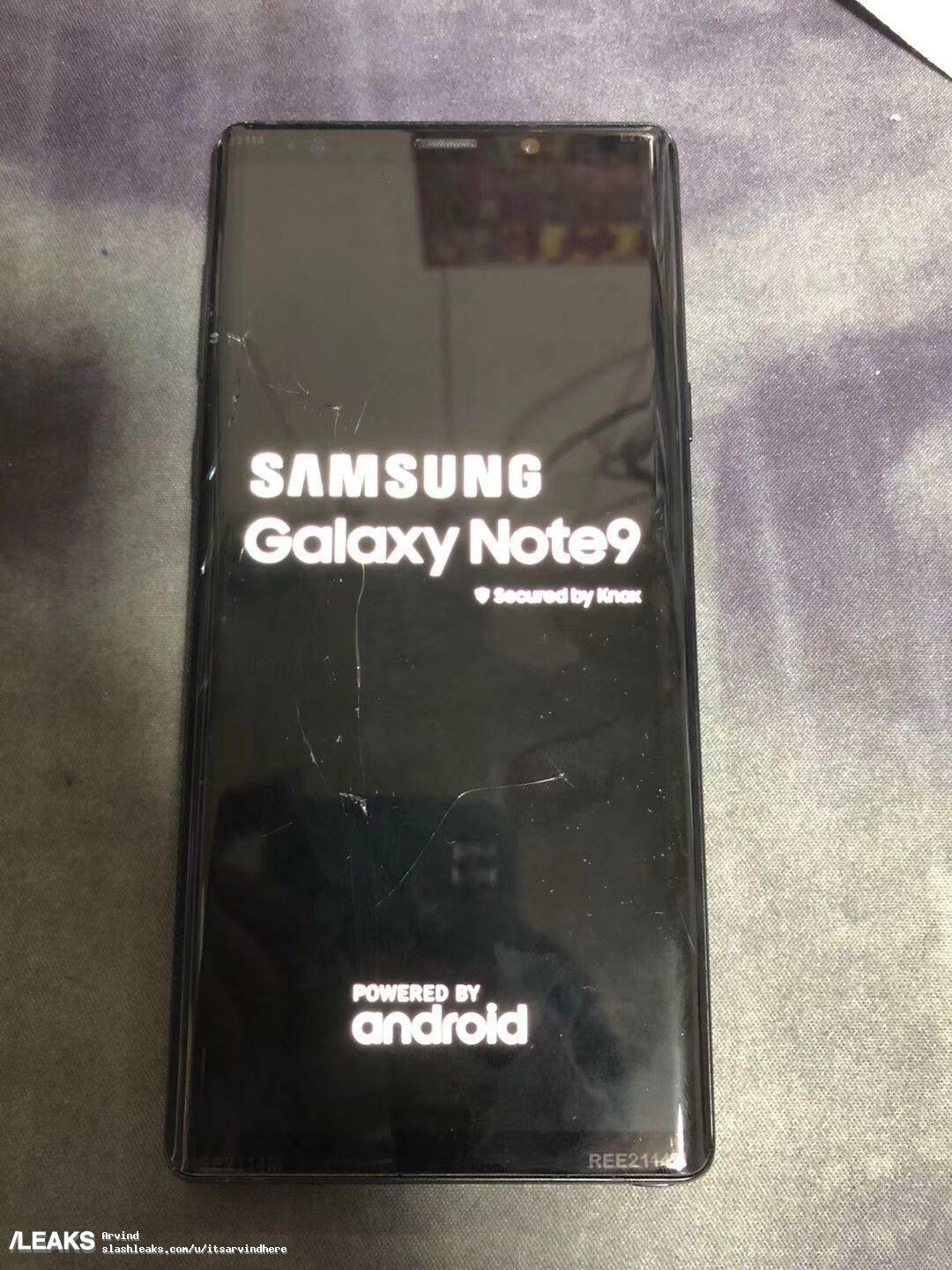 Galaxy note 9 fronte