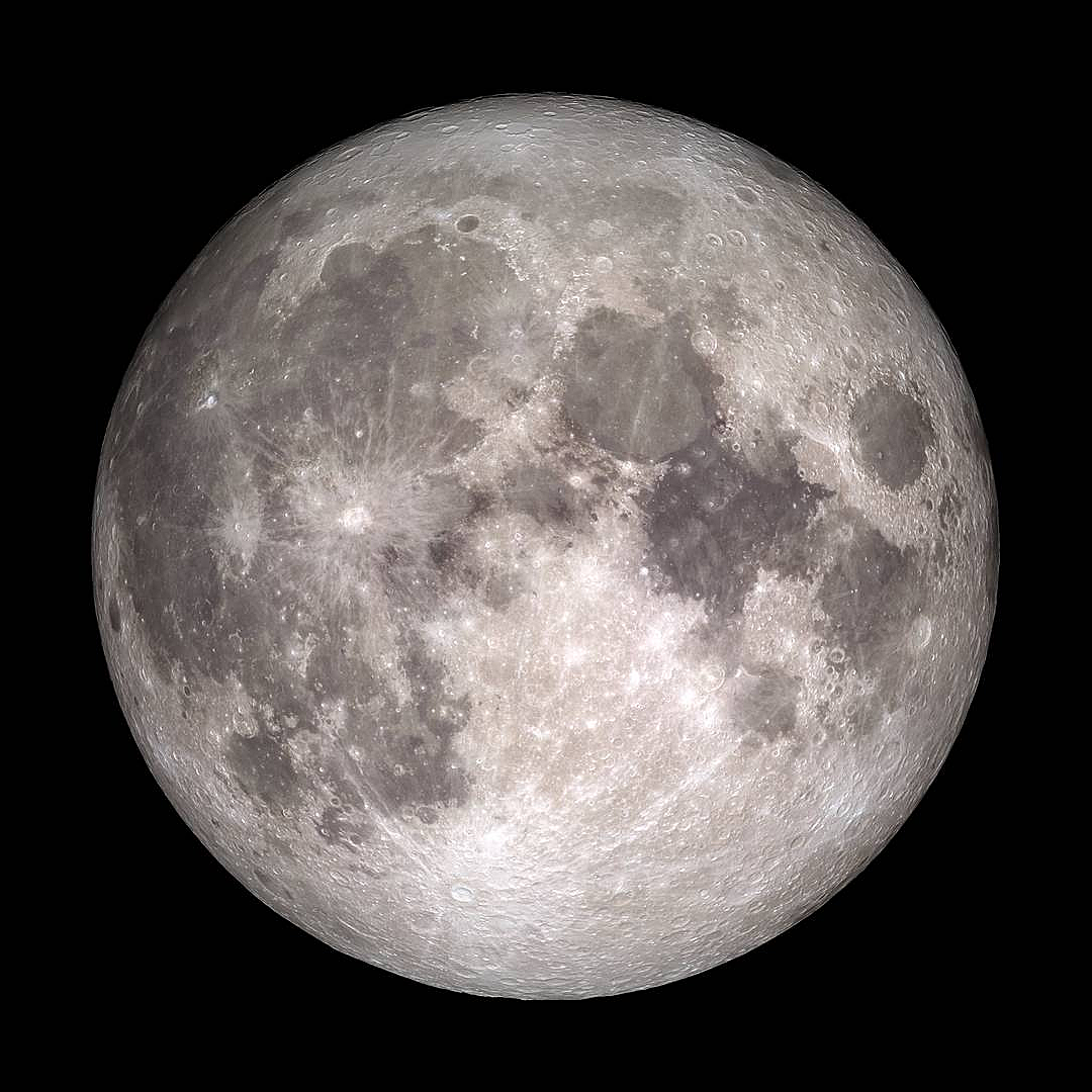 Un'immagine della Luna fornita dalla NASA