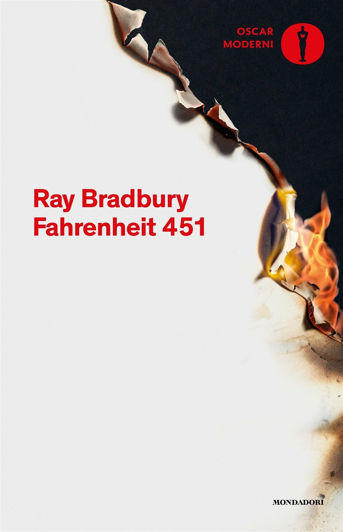 La copertina di Fahrenheit 451