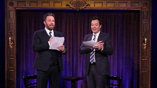 Ben Affleck e Jimmy Fallon al The Tonight Show