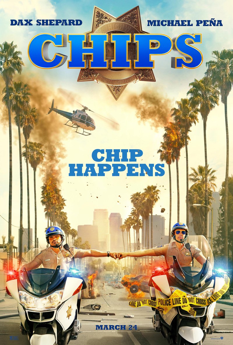 Dax Shepard e Michael Peña protagonisti di CHiPs