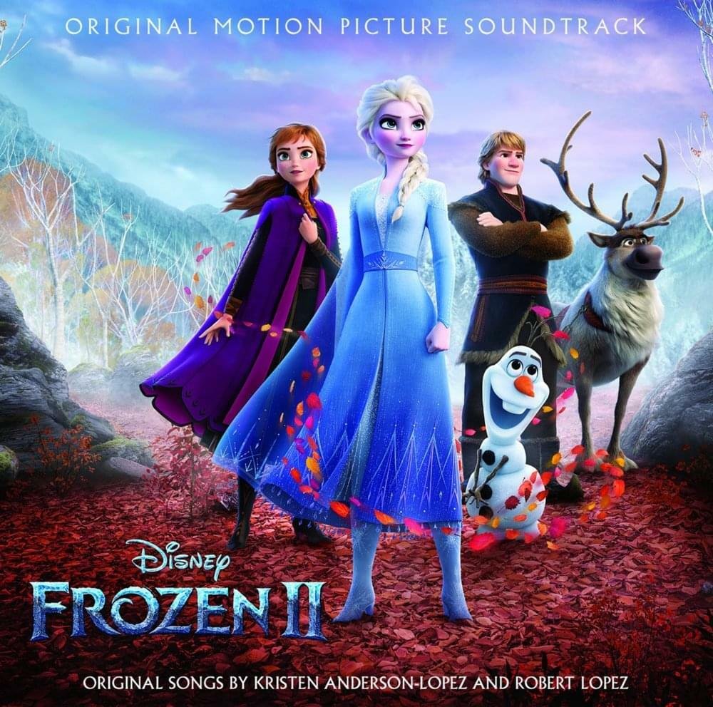 La copertina della colonna sonora di Frozen 2