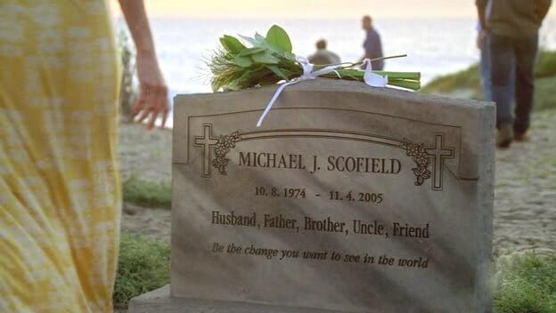 Michael Scofield tomba, Prison Break