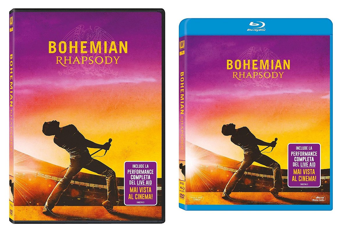 Copertina del DVD e del Blu-ray di Bohemian Rhapsody