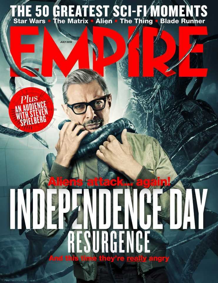 David Levinson e un alieno annunciano il loro ritorno sulla copertina di Empire Magazine