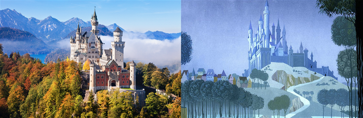  Il castello di Neuschwanstein a confronto con quello de La bella addormentata nel bosco