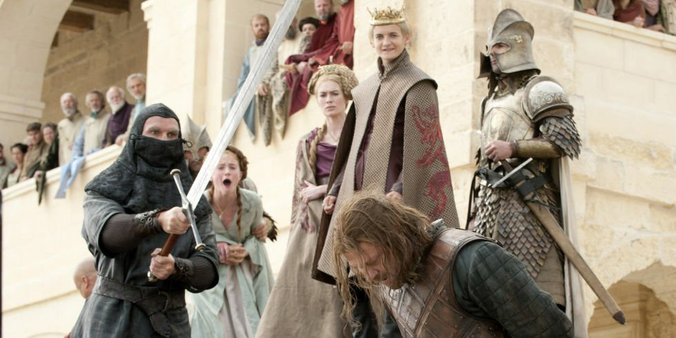 Game of Thrones: un'immagine dalla scena della morte di Ned Stark
