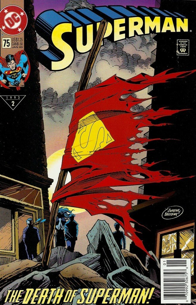 Copertina di Superman #75, del Gennaio 1993