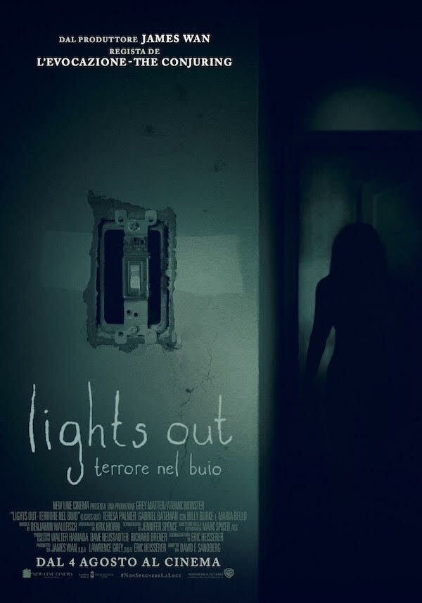Il poster ufficiale di Lights Out -Terrore nel Buio