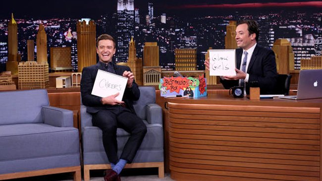 Justin Timberlake al The Tonight Show con Jimmy Fallon