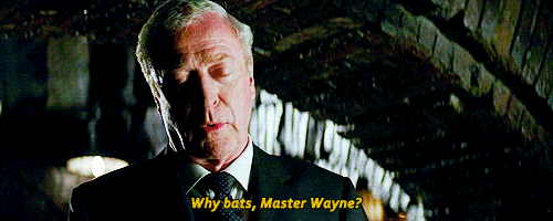 Una GIF di Alfred in Batman Begins