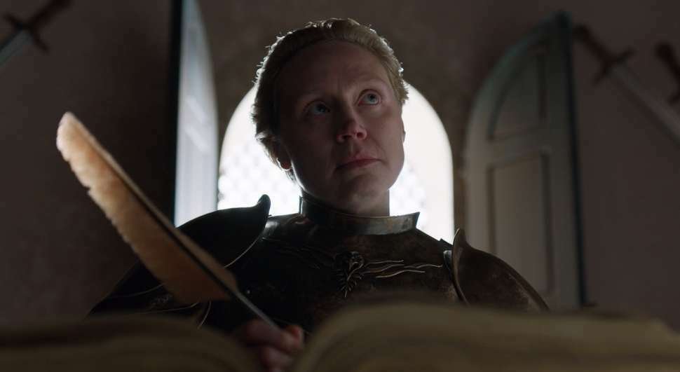 Gwendoline Christie nella finale di Game of Thrones