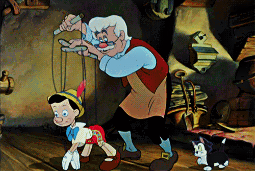Una scena di Pinocchio