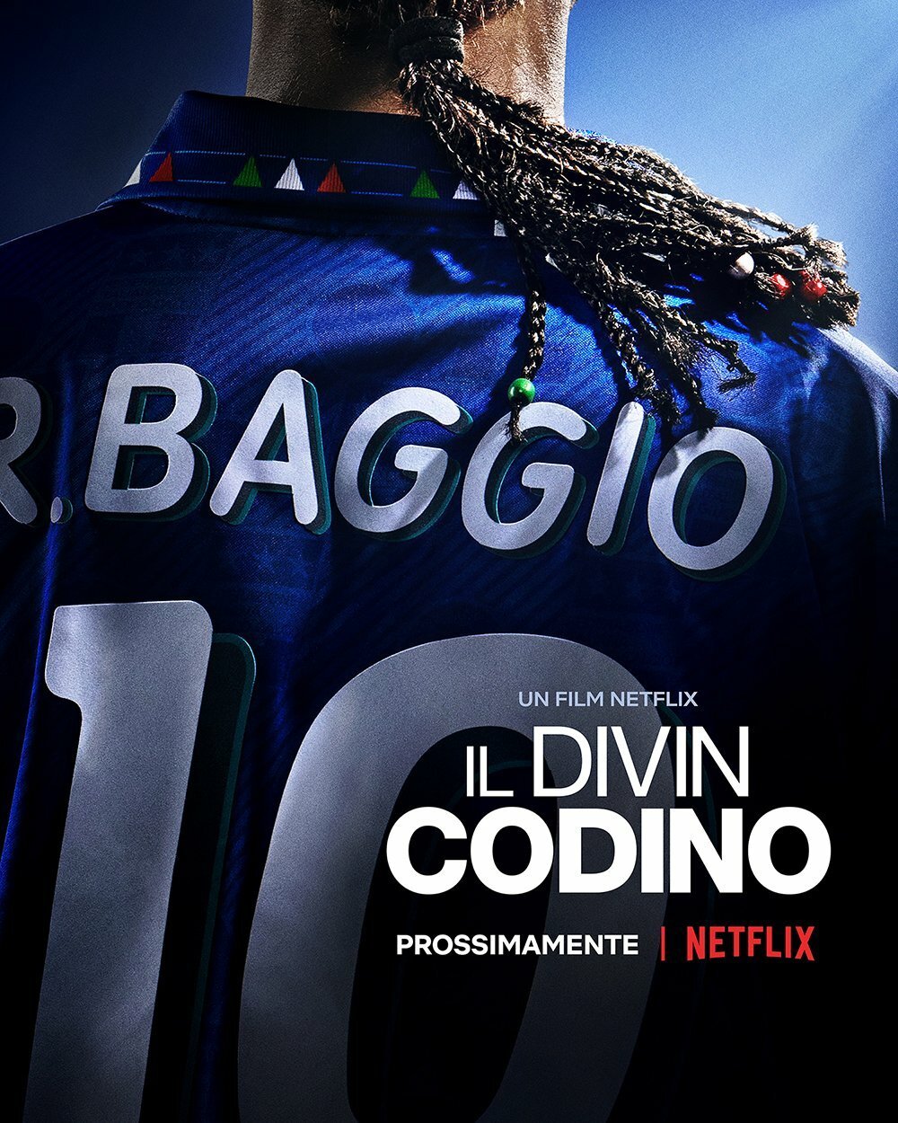 Il poster de Il Divin Codino, prossimamente su Netflix