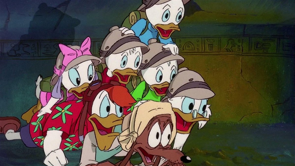 Una scena del film dei Ducktales