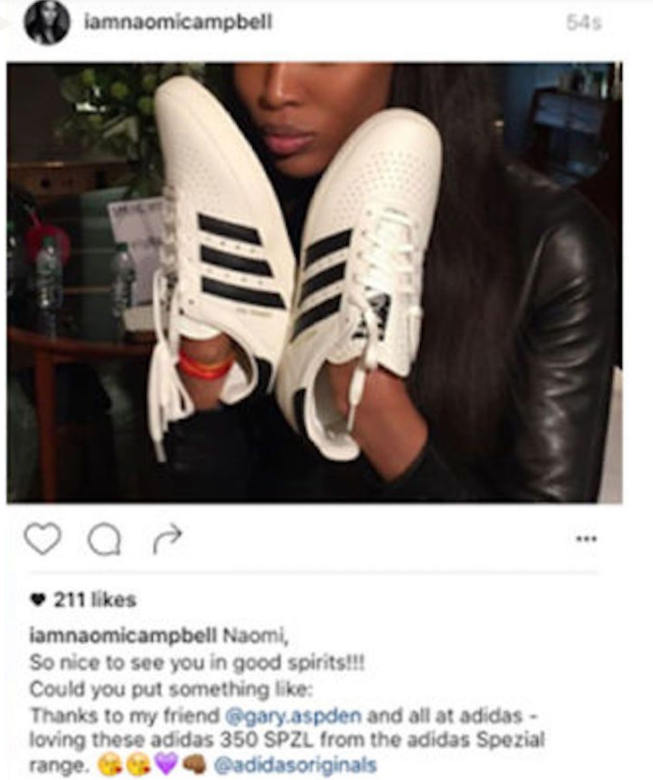 Il post Instagram sbagliato pubblicato da Naomi Campbell 