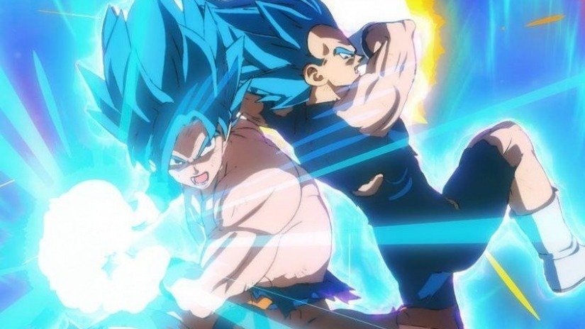 Goku e Vegeta Super Saiyan Blue nle film Broly